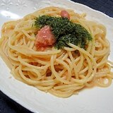 牛乳とバターで簡単　明太子パスタ